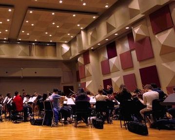 The Colburn Orchestra, at the Colburn School in Los Angeles. Professional film, live orchestra and concert violinist and Beverly Hills violin teacher Constance Meyer has experience teaching Music History and Repertoire classes at the Colburn School in Los Angeles for students of Colburn's noted Jascha Heieftz Chair Robert Lipsett.